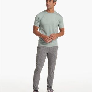 Vuori Heathered Gray Ponto Performance Pants Size Medium